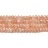 4401j Kamień słoneczny fasetowany kamień naturalny kula 3mm pasmo 38cm